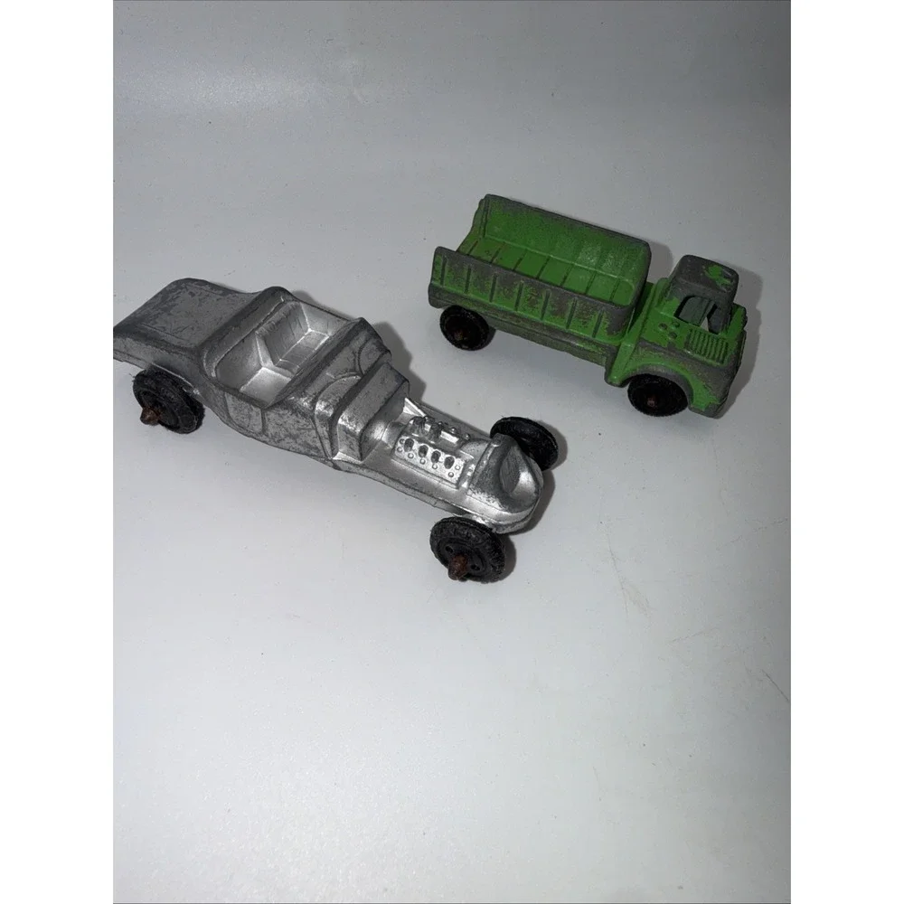 Vintage Metal Die Cast Toy‎ Car Lot Of 14: Tootsie, Midgetoy, Lesney Matchbox